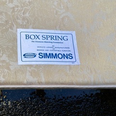 ②シモンズ ベッド　セミダブル、一体型　used 千葉県館山市直接渡しのみ(応相談)。倉庫保管。の画像