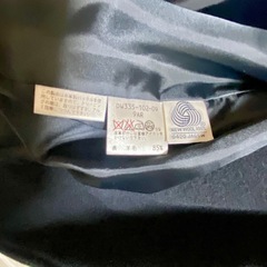 Allegri アンゴラ混フード付ロングコート 黒 9AR Mサイズの画像