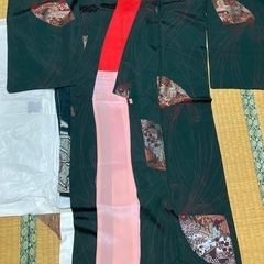 ①着物　和風生地　リメイク用　着物生地の画像