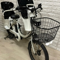 🌸美品🌸室内保管🌸ブリヂストン ビッケ2 電動自転車 大容量8.7Ah 子供乗せ  🌈新基準🌈b33の画像