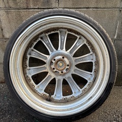 WORK ヴァリアンツァ 19インチ 7.5J +46 5H100 30プリウス使用 ガリ傷あり 4本 WORK ワークの画像