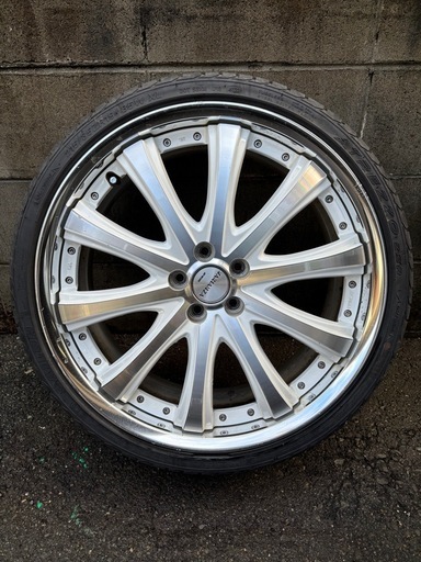 WORK ヴァリアンツァ 19インチ 7.5J +46 5H100 30プリウス使用 ガリ傷あり 4本 WORK ワーク