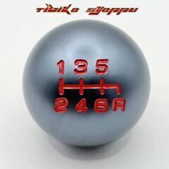 アルミ　シフトノブ 6速　シフトヘッド　M10x1.5　チタンカラー　フィット　シビック　インテグラ　S2000　未使用　新品　社外品の画像