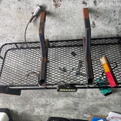 ヒッチメンバー 2本出し 17系エブリイ／OEM車用  現車取り外し 部品欠品なし 電源 テールランプ付の画像