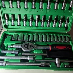 ソケットビットセット 40個以上 緑ケース、工具Ｎｏ．3の画像
