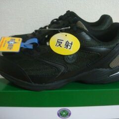 ウィンブルドン スニーカー 054WS 26.5cm ブラック ランニングシューズ WIMBLEDON メンズ 防水スニーカー 未使用の画像