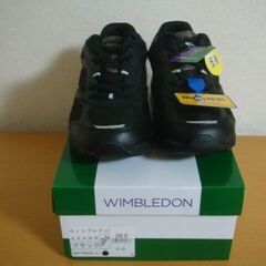 ウィンブルドン スニーカー 054WS 26.5cm ブラック ランニングシューズ WIMBLEDON メンズ 防水スニーカー 未使用の画像