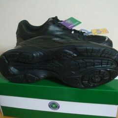 ウィンブルドン スニーカー 054WS 26.5cm ブラック ランニングシューズ WIMBLEDON メンズ 防水スニーカー 未使用の画像