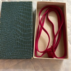 帯締め　金色銀色 赤 紐　ロープの画像