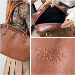 美品★w closet⭐︎ スクエアボストン BAG定価 ¥7500の画像