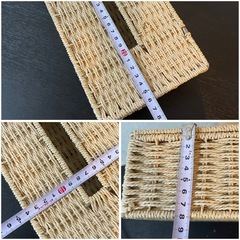 ティシュケース⭐︎カゴデザイン　シンプルの画像