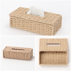 ティシュケース⭐︎カゴデザイン　シンプルの画像