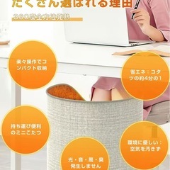 パネルヒーター 足元 デスク下 ヒーター タイマー機能360°全方位発熱の画像