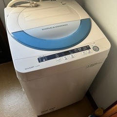 SHARP 全自動電気洗濯機　ES-GE55P-A の画像