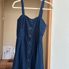 デニムジャンパースカートの画像