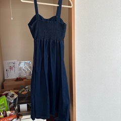 デニムジャンパースカートの画像