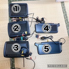お買い得！車のモニター５個セット　の画像