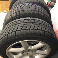 Z33冬タイヤ　ホイール付き　新品に近いの画像