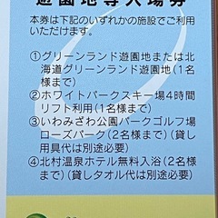 リフト券　入浴券の画像