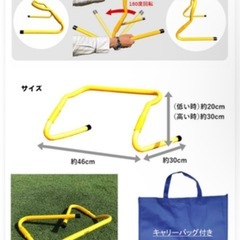 トレーニングハードル　新品 6本の画像