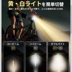 自転車　ライト　未使用品の画像