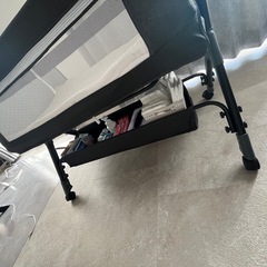 可動式ベビーベッド 収納スペース付きの画像