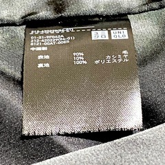 ユニクロ カシミヤブレンド ロングコート M 黒の画像