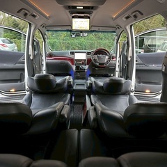 フリップダウンモニター付き☆極上車☆フル装備☆フリップダウンモニター付き☆月々1.7万円〜分割払い可❗️車検2年付き！大人気☆7人乗り☆トヨタ ヴェルファイア☆人気のパール☆Bluetooth対応ナビ付き☆走行中DVD見れます☆ステアリングスイッチ付き☆ETC付き☆両側電動スライドドア付き☆純正アルミ☆ドライブレコーダー付きのフル装備☆事故修復歴無し極上車☆車内広々三列シート‼️の画像