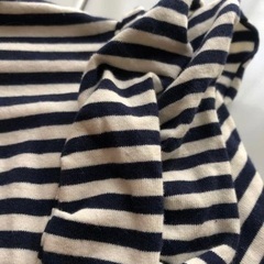 長袖Tシャツ　肩にフリル　150 ボーダー　カットソー　の画像