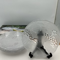 デザート皿6枚セット　曽我ガラス　SOGA GLASS Made in Japan  　の画像