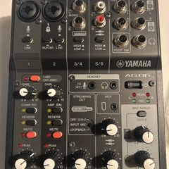 YAMAHA AG06 オーディオミキサー 未使用・箱と説明書付きの画像