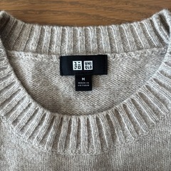 新品/毛100%/ユニクロセーター/Mの画像