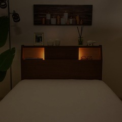 【美品/定価より半額】ニトリ　ダブルベッドフレームの画像