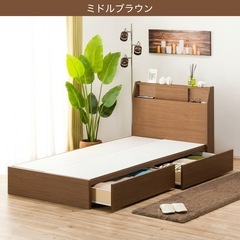 【美品/定価より半額】ニトリ　ダブルベッドフレームの画像