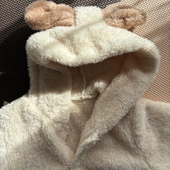 くまさん サイズ90 カバーオール ロンパース もこもこの画像