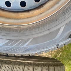 スタッドレス　スチールホイールセット4本　155R80/13の画像