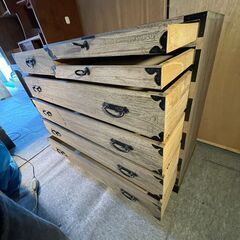 古家具 タンス 5段7杯 引き出し箪笥 和箪笥 ビンテージの画像