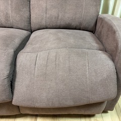 手動リクライニング式ソファの画像