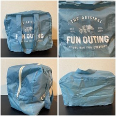 ALTROSE （アルトローズ） ☆ボストンバッグ旅行 折りたたみエコバッグミニボストン（ブル ー） ¥1,100 税込の画像