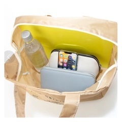 ALTROSE （アルトローズ） ☆ボストンバッグ旅行 折りたたみエコバッグミニボストン（ブル ー） ¥1,100 税込の画像