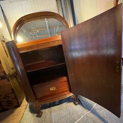 アンティーク調 猫脚コンソール サイドボードの画像