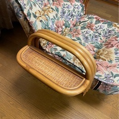 ラタン一人掛けソファ　回転式　
2セットの画像