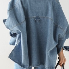 【AMELY】デニムワイドシャツ の画像