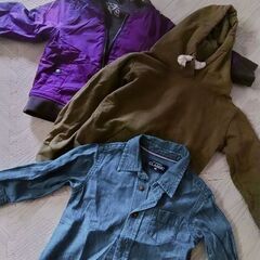 90☆bebeリバーシブルブルゾン計3点の画像