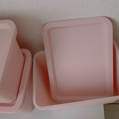 キャンドゥ空箱ピンク5個蓋付きの画像