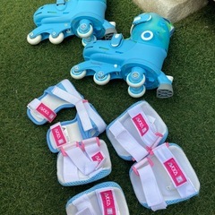 ローラースケート　キッズ　サポーターセットの画像