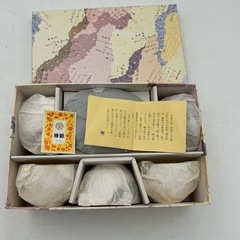 湯呑揃　茶托付湯呑揃　陶彩　TOHSAI 人気のちぎり絵シリーズの画像