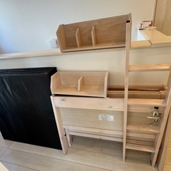 二段ベット　ホワイトの画像