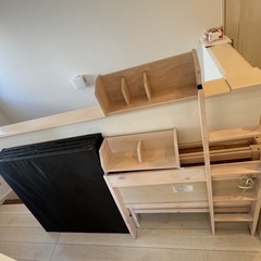 二段ベット　ホワイトの画像