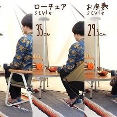 DOD(ディーオーディー) ワンポールテントテーブル ポールを囲んで 簡単設置 ウッド調 折りたたみ式 TB6-487の画像